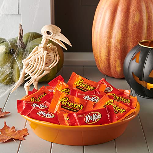 REESE pedig KIT-KAT Csokit Tej Választék Snack Méret Candy, Halloween, 44.23 oz Tömeges Különböző Táska (85 Db)