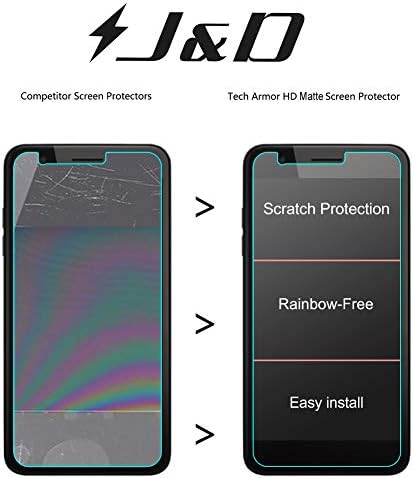 A J&D Kompatibilis az LG Phoenix Plus kijelző Védő fólia (8-Pack), Nem Teljes a Lefedettség, csillogásmentes, Matt Fólia Pajzs képernyővédő