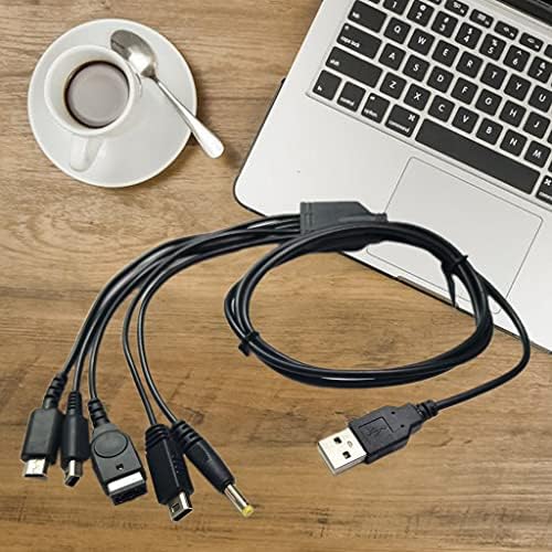 1,2 m-es 5 az 1-ben USB Töltő Kábel-Gyors Töltés Kábel GBA SP/3DS/NDSL/WiiU/PSP Több USB Töltő Kábel