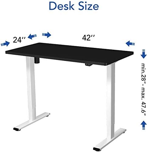 Flexispot EC1 Elektromos Álló Íróasztal Állítható Magasságú Íróasztal, Ülni, Állni, Asztal Otthoni Irodai Munkaállomás Állni Asztal