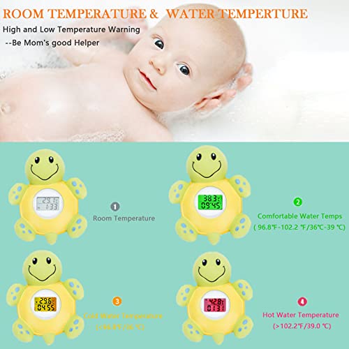 Baba Fürdő Hőmérő Baba Biztonsági Acedada fürdővíz Hőmérő Hőmérséklet szobahőmérőt, LED Kijelző, Hőmérséklet Figyelmeztetés, Lebegő