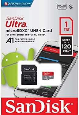 Ultra 1 tb-os MicroSDXC Működik a Lenovo TAB3 8 Plusz által Ellenőrzött SanFlash, valamint SanDisk (A1/C10/U1/8k/120MBs)