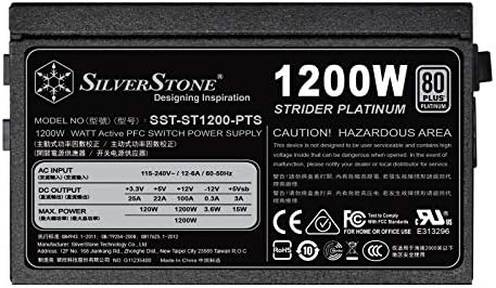 SilverStone Technológia, 1200 Watt Teljes mértékben Moduláris 80 Plus Platinum Tápegység Ultra Kompakt 140MM Mélység ST1200-PTS