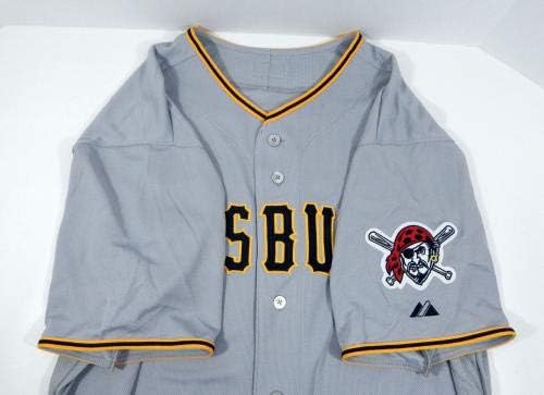 2013 Pittsburgh Pirates Vadász Strickland Játék Kiadott Szürke Jersey PITT33062 - Játék Használt MLB Mezek