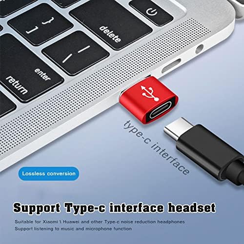 HJKL Adapter Csatlakozó, USB Férfi C Típusú Női USB-C Átalakító,Adatok Töltő Okostelefon(fekete)