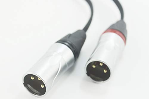 3,5 mm-es Kiegyensúlyozottan, hogy a Kettős XLR Férfi Audio Fejhallgató Adapter Kábel, 3,5 mm-es 4 Pólusú Férfi 3 FT 1M