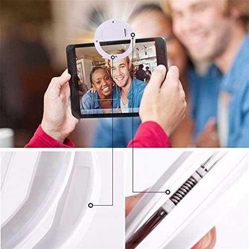 Univerzális Önarckép LED-es Gyűrűs elemlámpa,Hordozható Mobil Telefon 36 Led-ek Önarckép Lámpa/Világító Gyűrű Clip/iPhone 8 7 6 Plus/Samsung/Videó