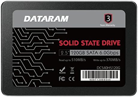 DATARAM 120GB 2,5 SSD Meghajtó szilárdtestalapú Meghajtó Kompatibilis MSI A320M PRO-VD Plus