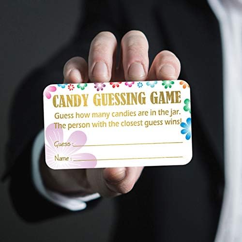 Candy Kitalálós Játék Kártyák (Csomag 100) Lenyűgöző Arany Fólia Bélyegzés 3.5 x 2 Hiszem, Hogy Sokan A Jar
