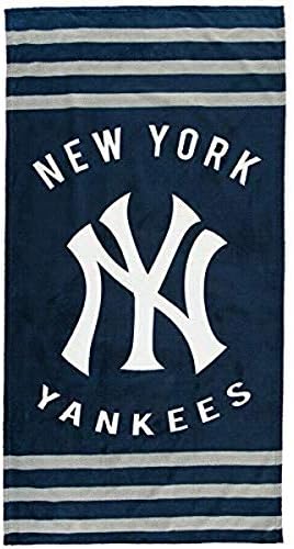 Az Északnyugati Cég MLB New York Yankees Strand Törölköző, 30 x 60-inchesBeach Törölközőt, 30 x 60-cm, Kék, 30 x 60 hüvelyk (NYYTWL2020)