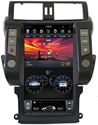 13.6 Quadcore Autós DVD-Lejátszó 1280x800 Tesla Stílus Függőleges Képernyő 32 GB ROM-Hifi GPS Navigáció DVD Toyota 2014-2017 Év Prado