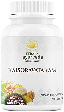 Kerala Ayurveda Kaisoravatakam - Növényi Kapszula Egyensúly, Vata & Pitta, Támogatja az Egészséges Bőr, Optimális Vérkeringés, valamint