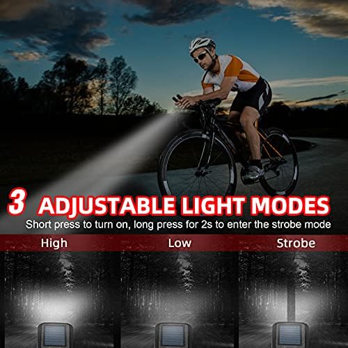 LYCEBELL 4 az 1-ben Kerékpár Fény, Vízálló Mountain Bike-Fényszóró Lámpa, USB Újratölthető 4000mhA Power Bank, Telefon Tartó, Kerékpáros