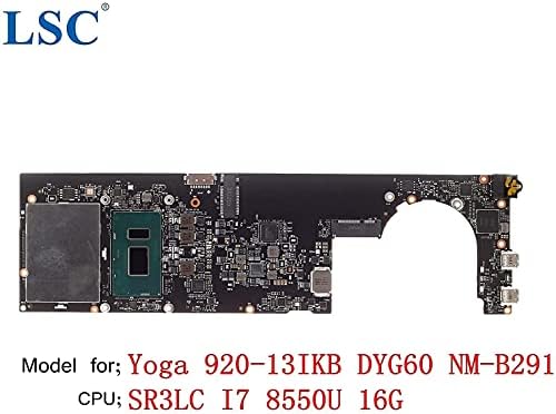 a Lenovo ThinkPad Jóga 920-13IKB Laptop Alaplap DYG60 NM-B291 FRU;5B20Q09639 CPU;I7 8550U 16G
