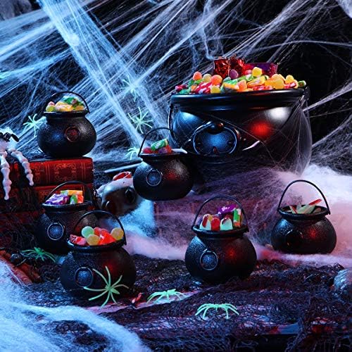 Toyvian 9 Db Fekete Üst Candy Jogosultja Pot Halloween Parti kellékek Dekoráció