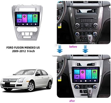 Android 10.0 Autó Sztereó Dupla Din Ford Fusion MENDEO 2009-2012 GPS Navigációs 9 Hüvelykes Egységet MP5 Multimédia-Lejátszó, Rádió,