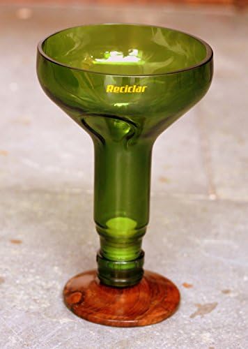Környezetbarát Martini Szemüveg / Újrahasznosított Zöld olajbogyó koktél üvegáru / Fel-szakad drinkware (6)