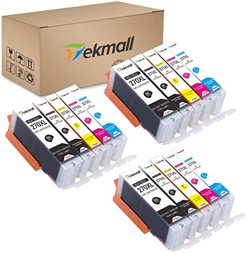 TekMall Kompatibilis tintapatronok Csere PGI-270XL CLI-271XL Munka PIXMA TS5020, TS6020, MG6821,MG5720, MG5721,MG5722,MG6820,MG6822