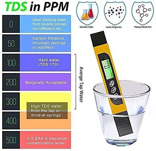 Pontos LCD Digitális TDS-3 Méter Temp PPM Teszter Pen Vizsgálati Víz Minősége, PH-Mérő, Digitális, Hőmérséklet pH-Toll Teszter Hordozható