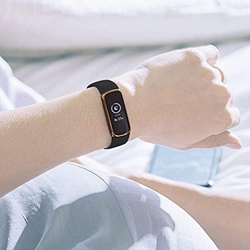 SOONORY képernyővédő fólia Kompatibilis Fitbit Luxe Fitnesz, Wellness Tracker, 6 Csomag Teljes Lefedettség Rugalmas Védőfólia TPU